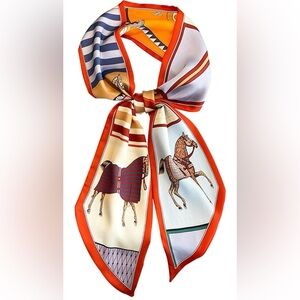 Hair Bandanas Scarf For Women Lightweight Fashion Neck Silk Satin Head Scarves